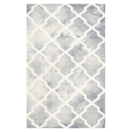 Safavieh 10 x 14 ft. Dip Dye Hand Tufted Large Rectangle Area Rug, Grey and Ivory DDY540C-10
